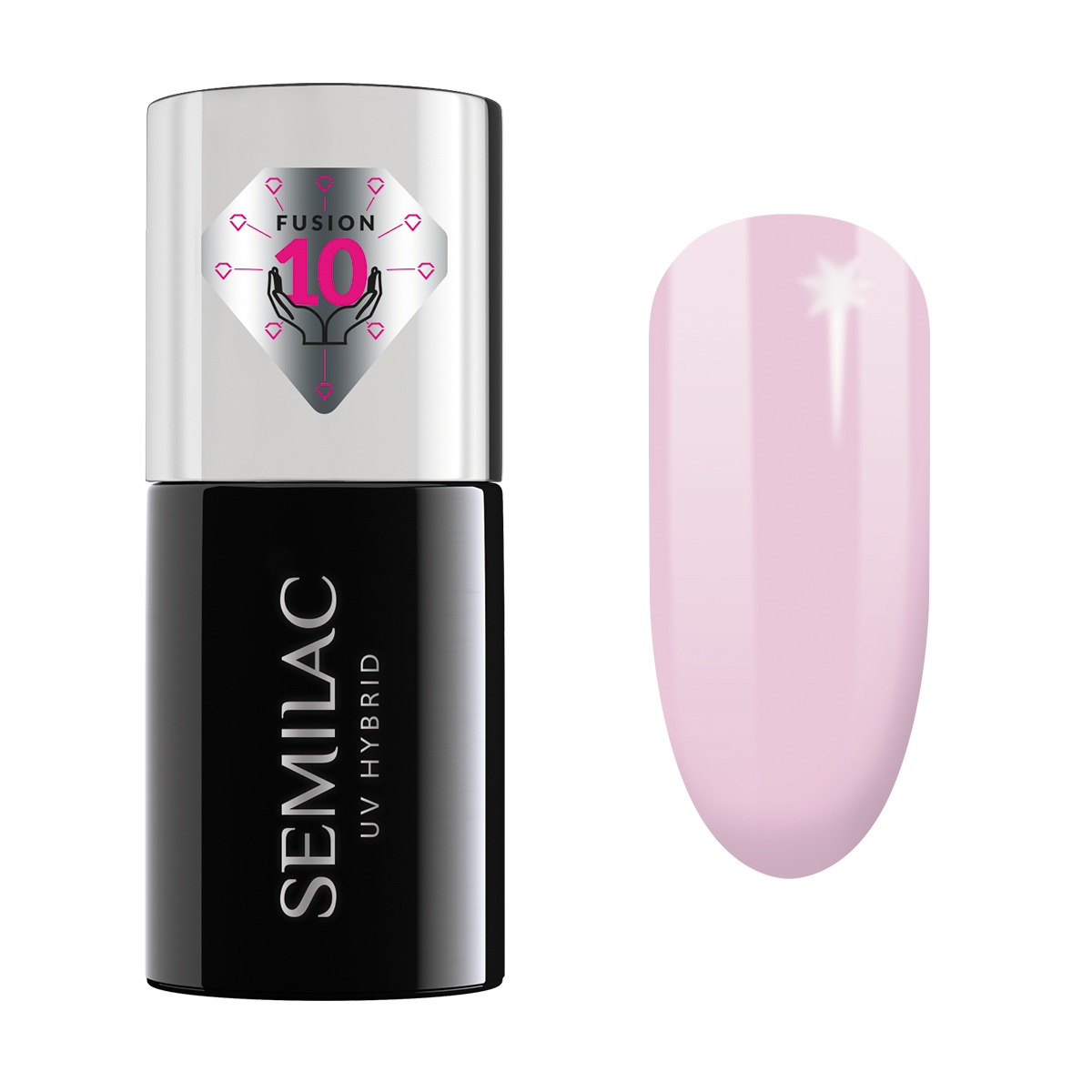 цена Semilac Extend Care 5w1 гибридный лак для ногтей, 803 Delicate Pink