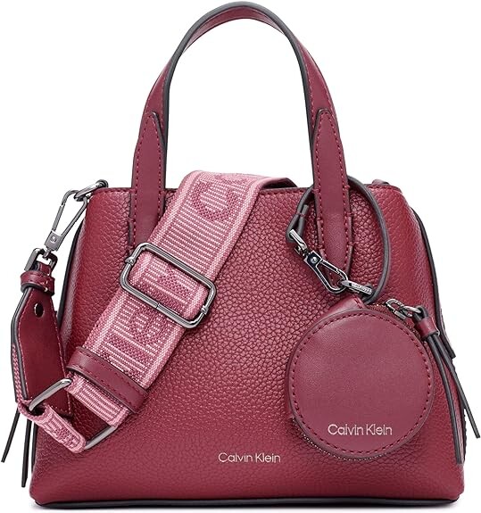 

Мини-сумка через плечо с тремя отделениями Calvin Klein Millie 2 в 1, бордовый
