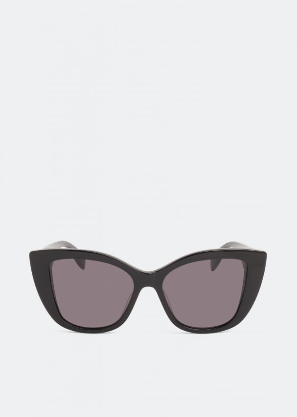 Солнечные очки ALEXANDER MCQUEEN Mcqueen Graffiti sunglasses, черный цена и фото