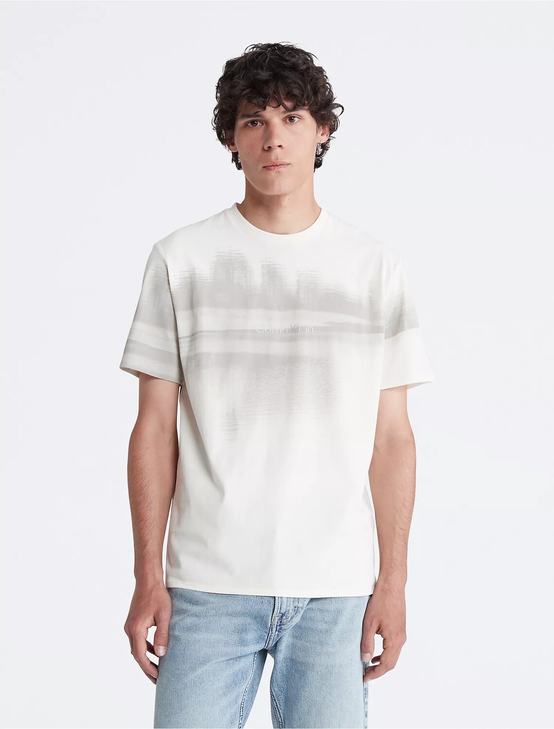 

Футболка Calvin Klein Forest Lake Graphic Crewneck, кремовый, Бежевый