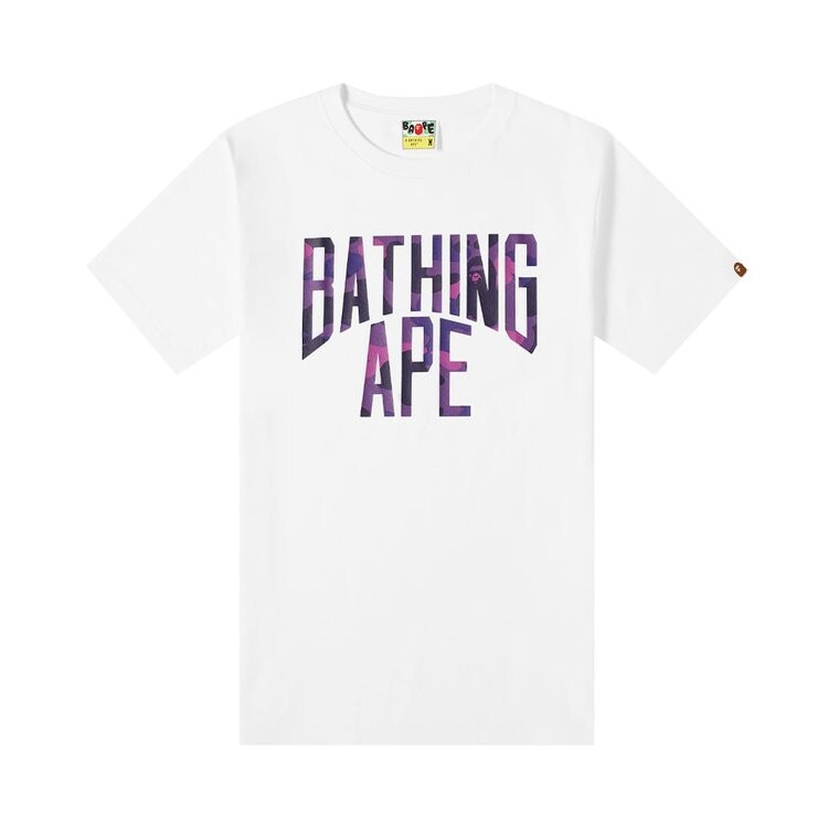 

Футболка BAPE Color Camo A NYC Logo Tee 'White/Purple', белый