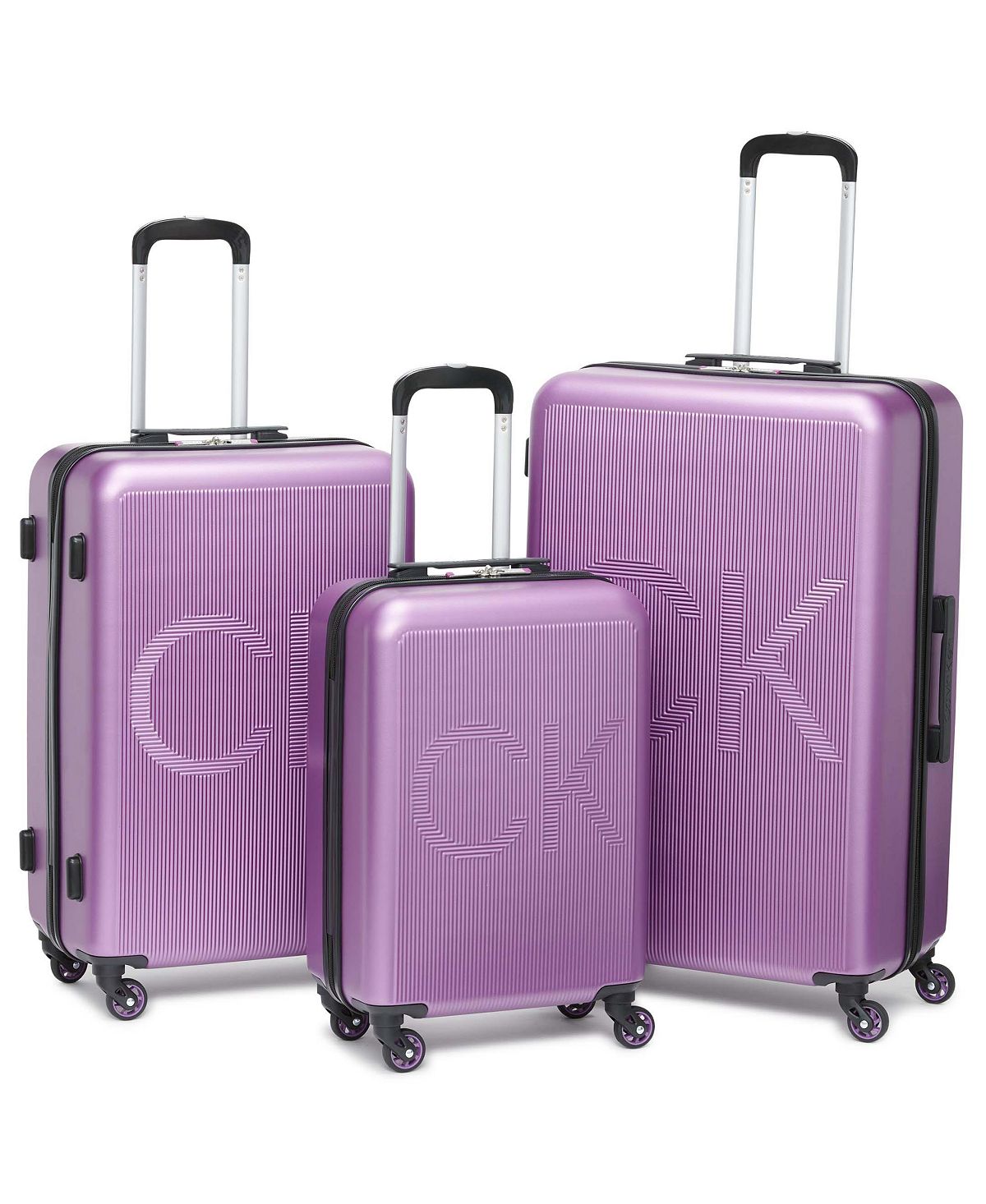 Набор чемоданов vision, 3 предмета Calvin Klein, фиолетовый