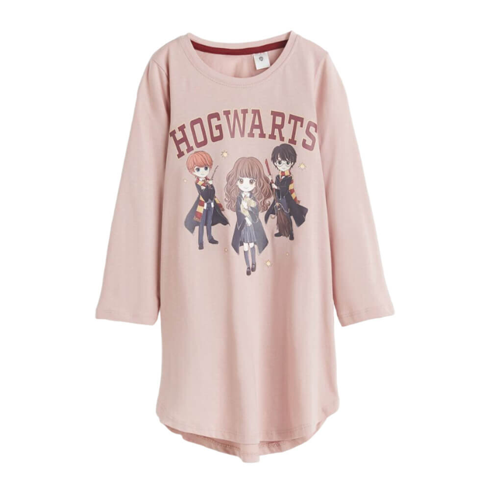 

Ночная рубашка с принтом H&M Harry Potter, светло-розовый