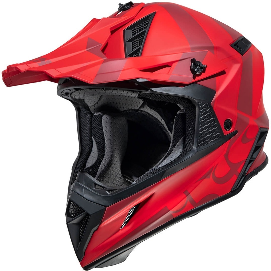 Шлем IXS 189 2.0 для мотокросса, красный