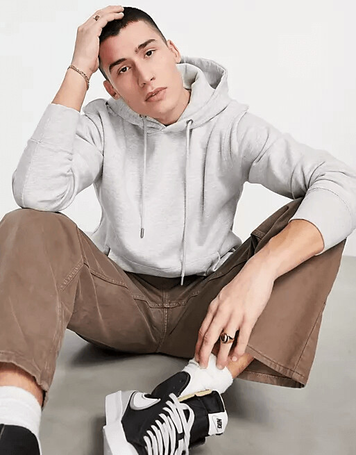 

Худи Pull&Bear, серый