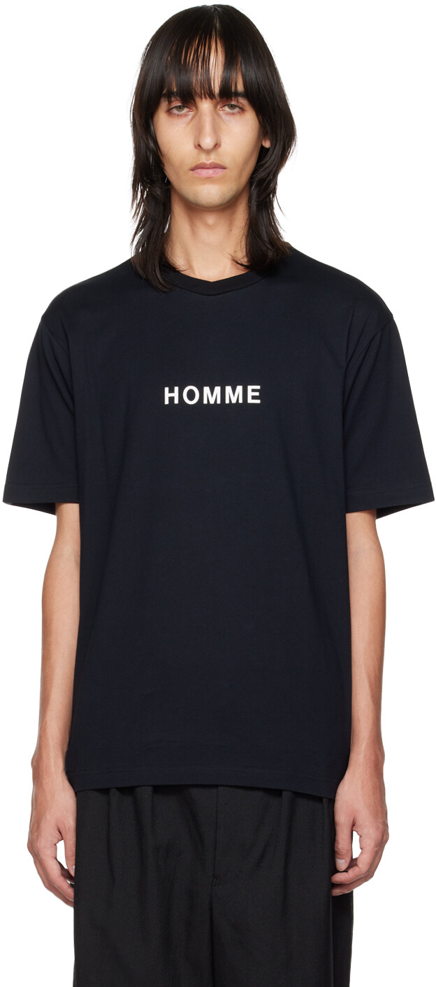 

Черная мужская футболка Comme des Garçons Homme