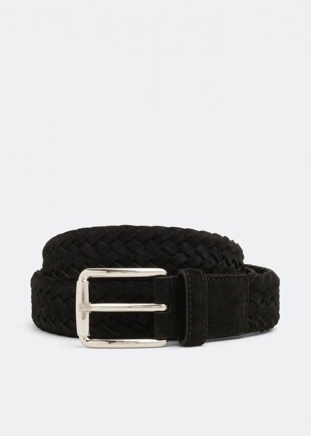 

Ремень TOD'S Braided suede belt , черный