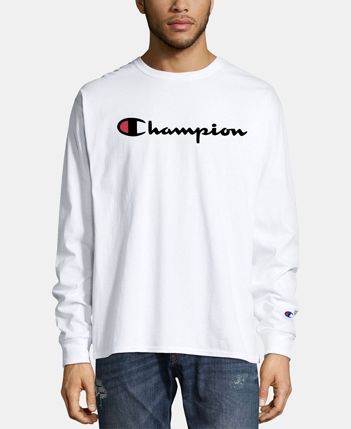 

Мужская футболка с длинным рукавом и логотипом Champion, мульти