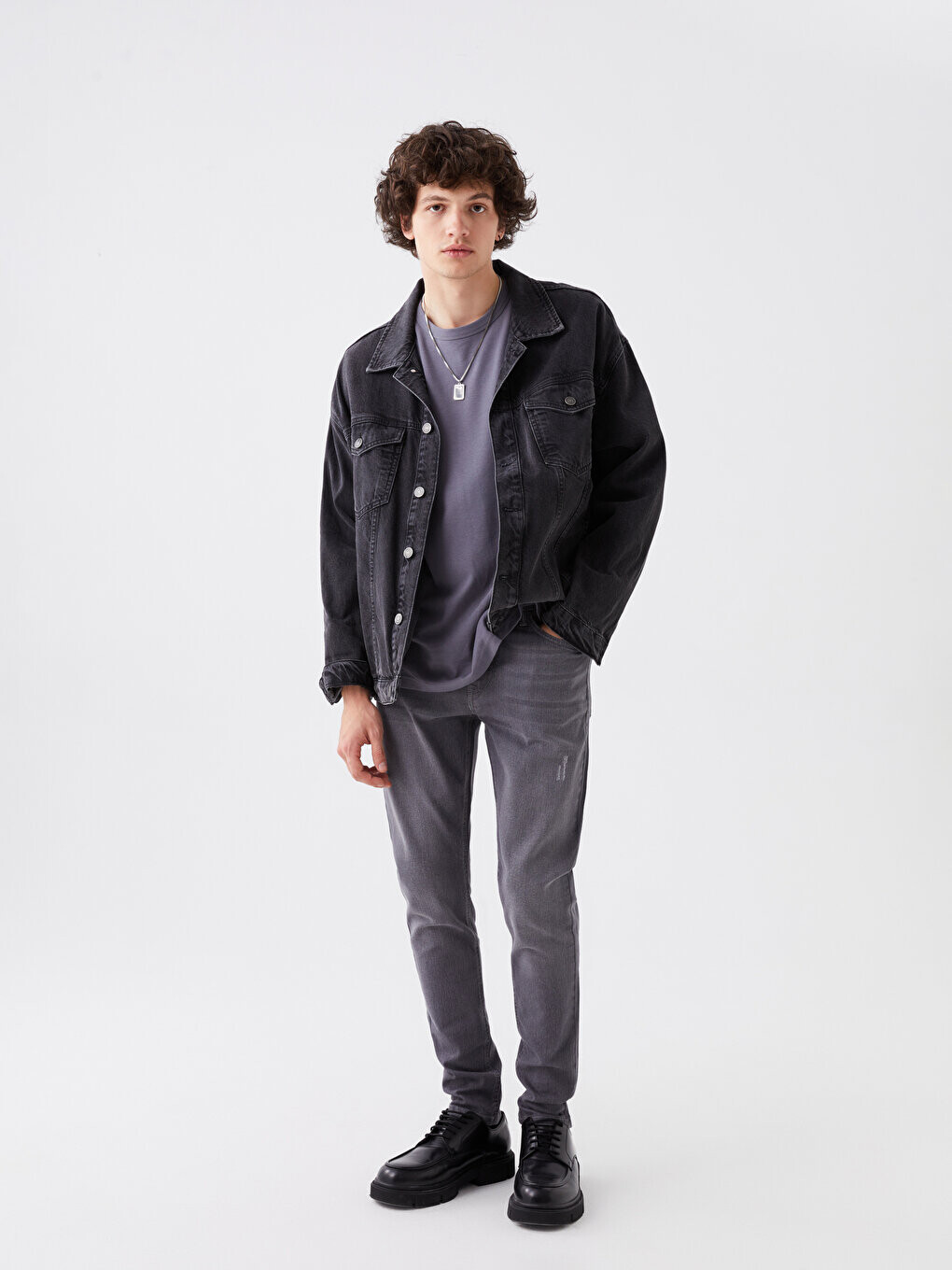 

Мужские джинсовые брюки скинни 760 LCW Jeans, серое родео, Серый
