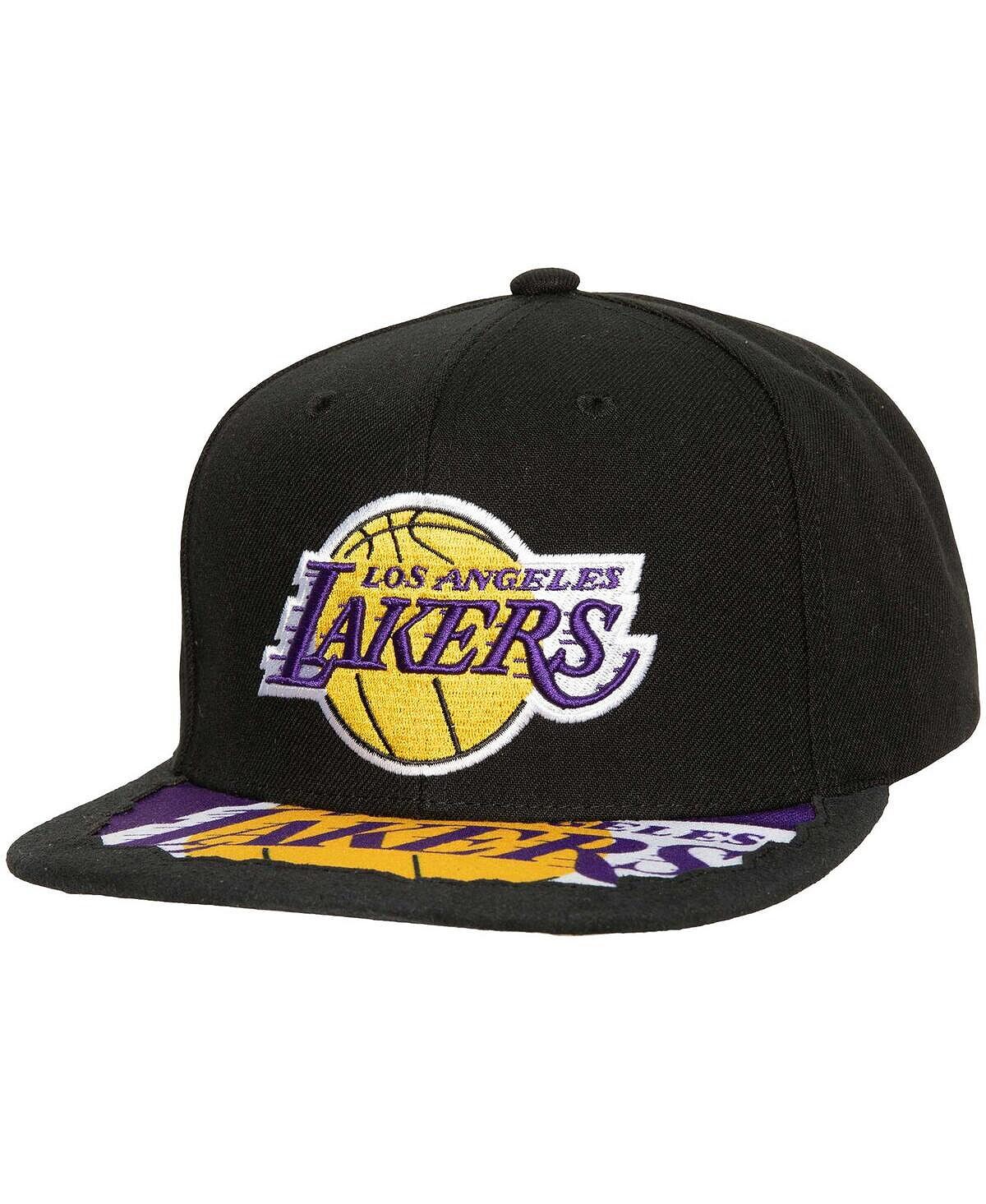 Мужская черная бейсболка Los Angeles Lakers Munch Time Snapback Mitchell & Ness