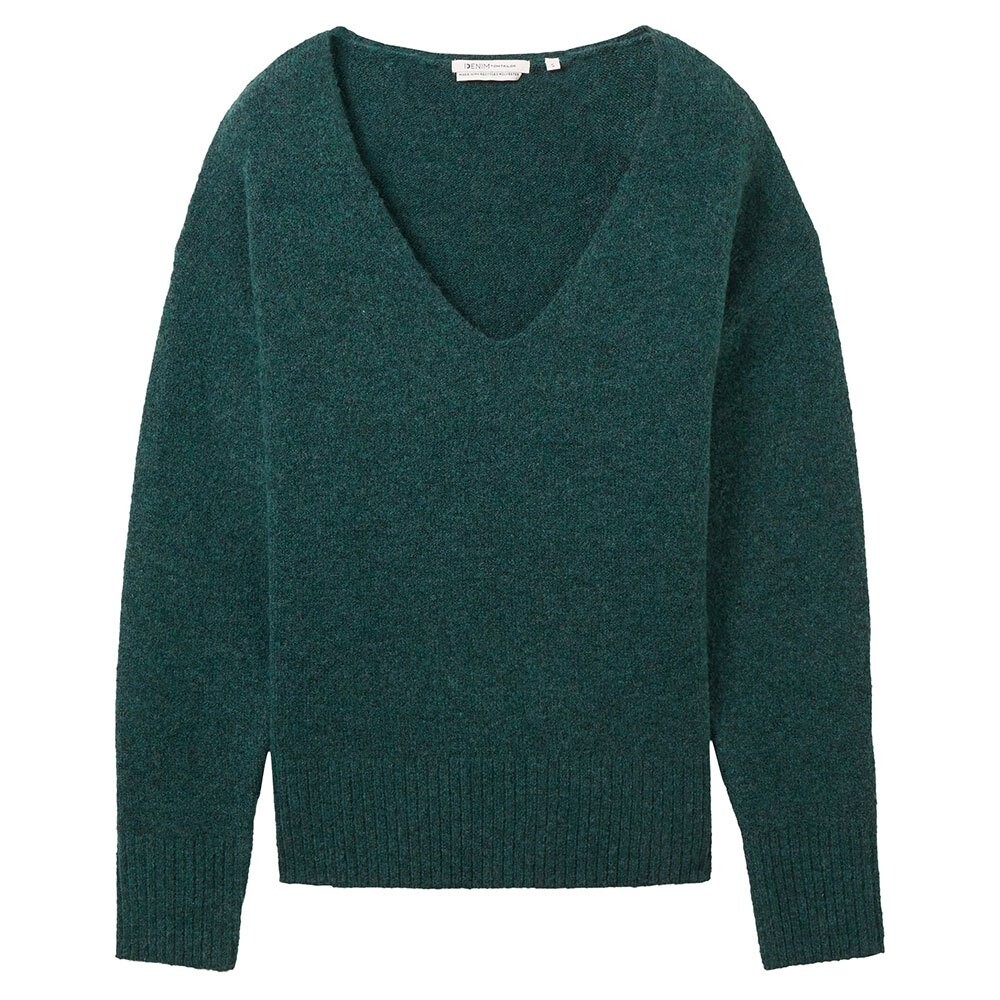 

Свитер Tom Tailor 1038392 Cozy V Neck, зеленый