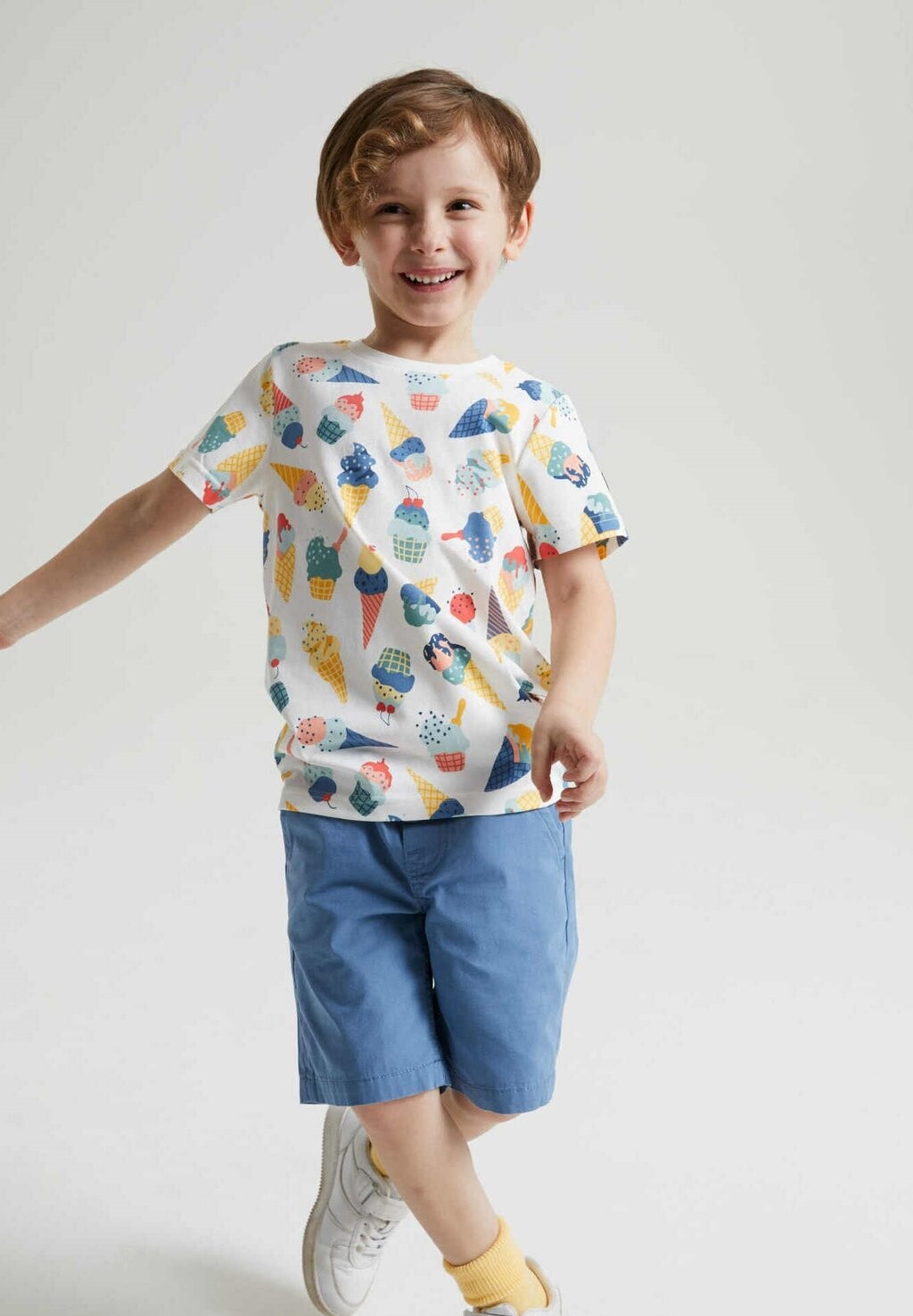 

Футболка ICE-CREAM PRINT SHORT SLEEVE Polarn O. Pyret, белый