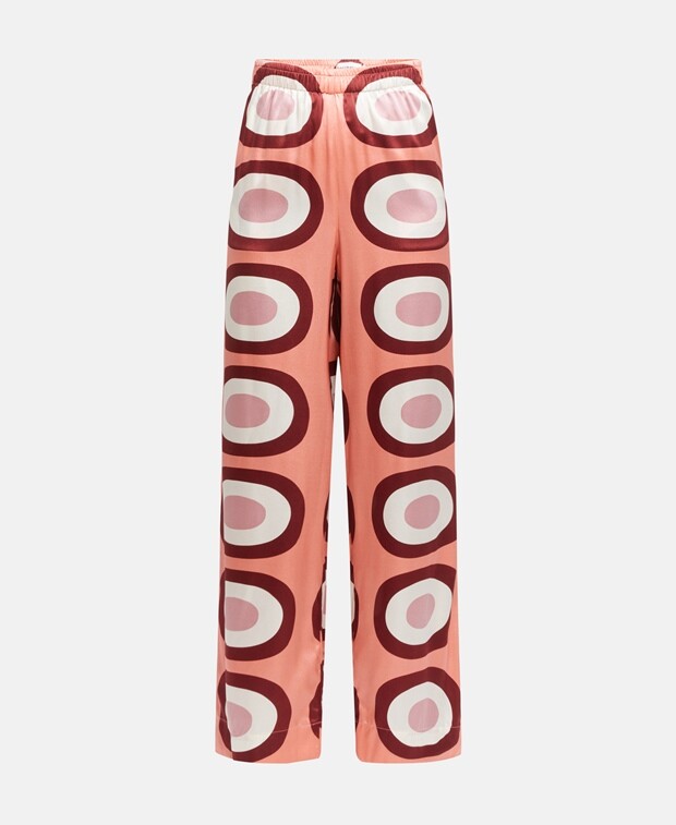 

Шелковые брюки Marimekko, розовый