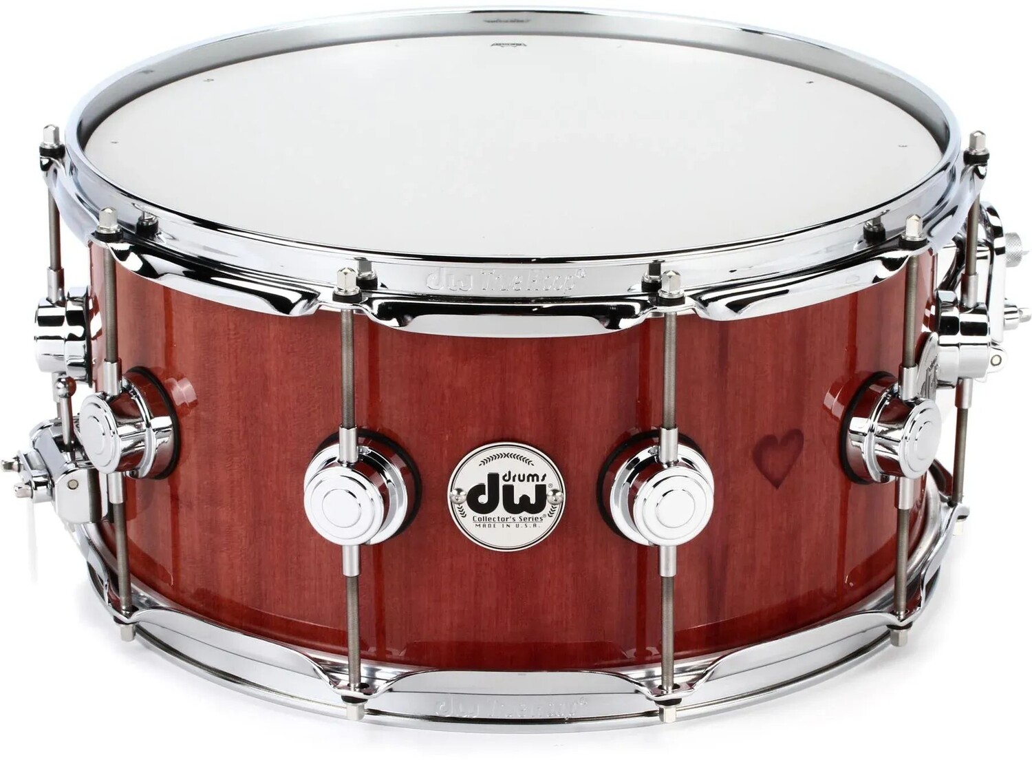 

Деревянный малый барабан DW Collector's Series Purpleheart — 6,5 x 14 дюймов, хром