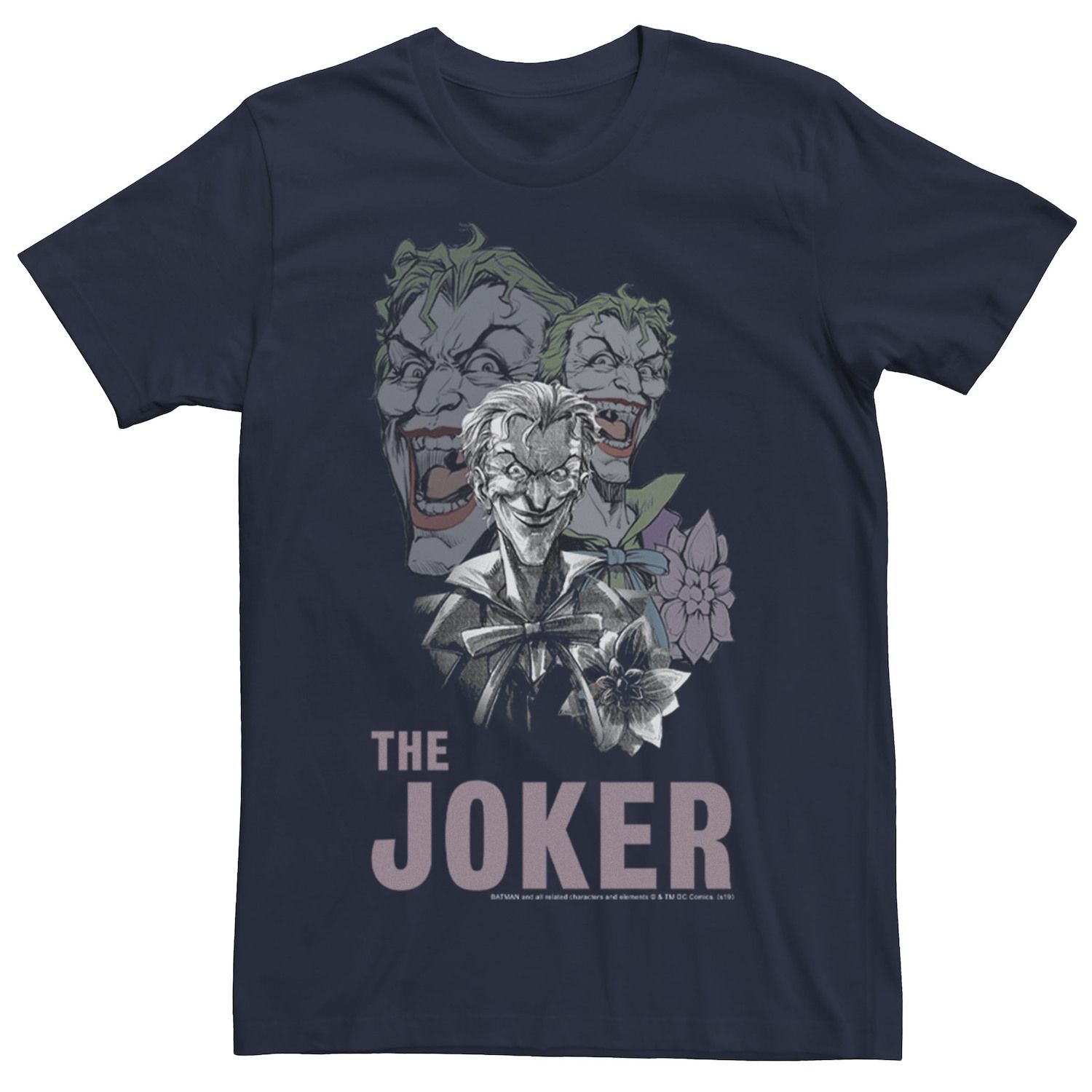 

Мужская футболка с коллажем The Joker, Синяя DC Comics, синий