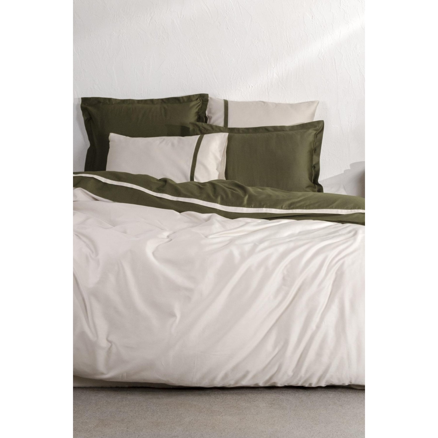 Экокотон, новый базовый Комплект постельного белья королевского размера, 100% органический хлопок, атлас, зеленый, 240X220 см