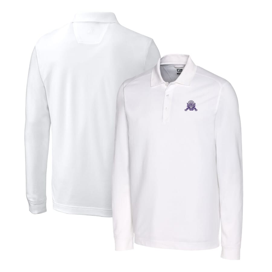 

Поло с длинным рукавом Cutter & Buck Northwestern Wildcats, белый