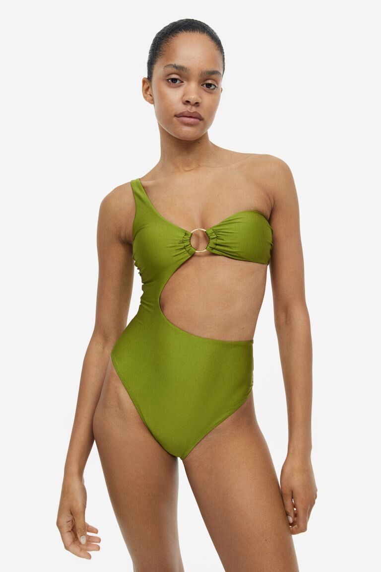 

Полый купальник с высоким вырезом H&M