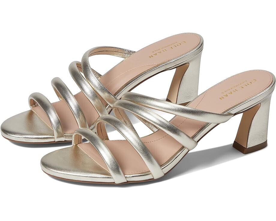 

Туфли Cole Haan Adella Sandal 65 mm, цвет Gold Leather