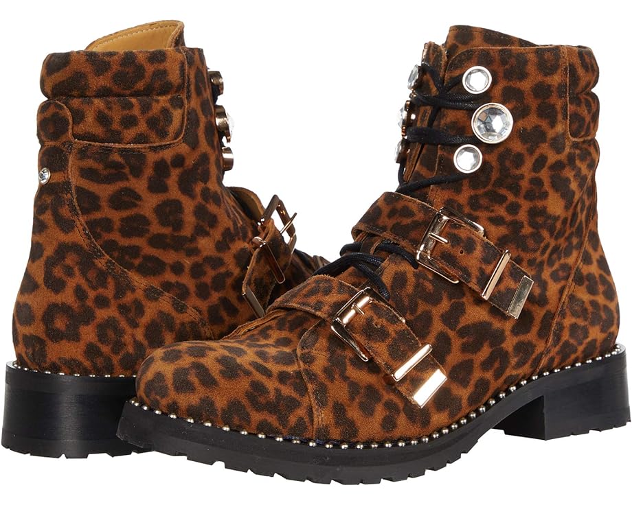 цена Ботинки Sophia Webster Ziggy Biker Boot, леопардовый