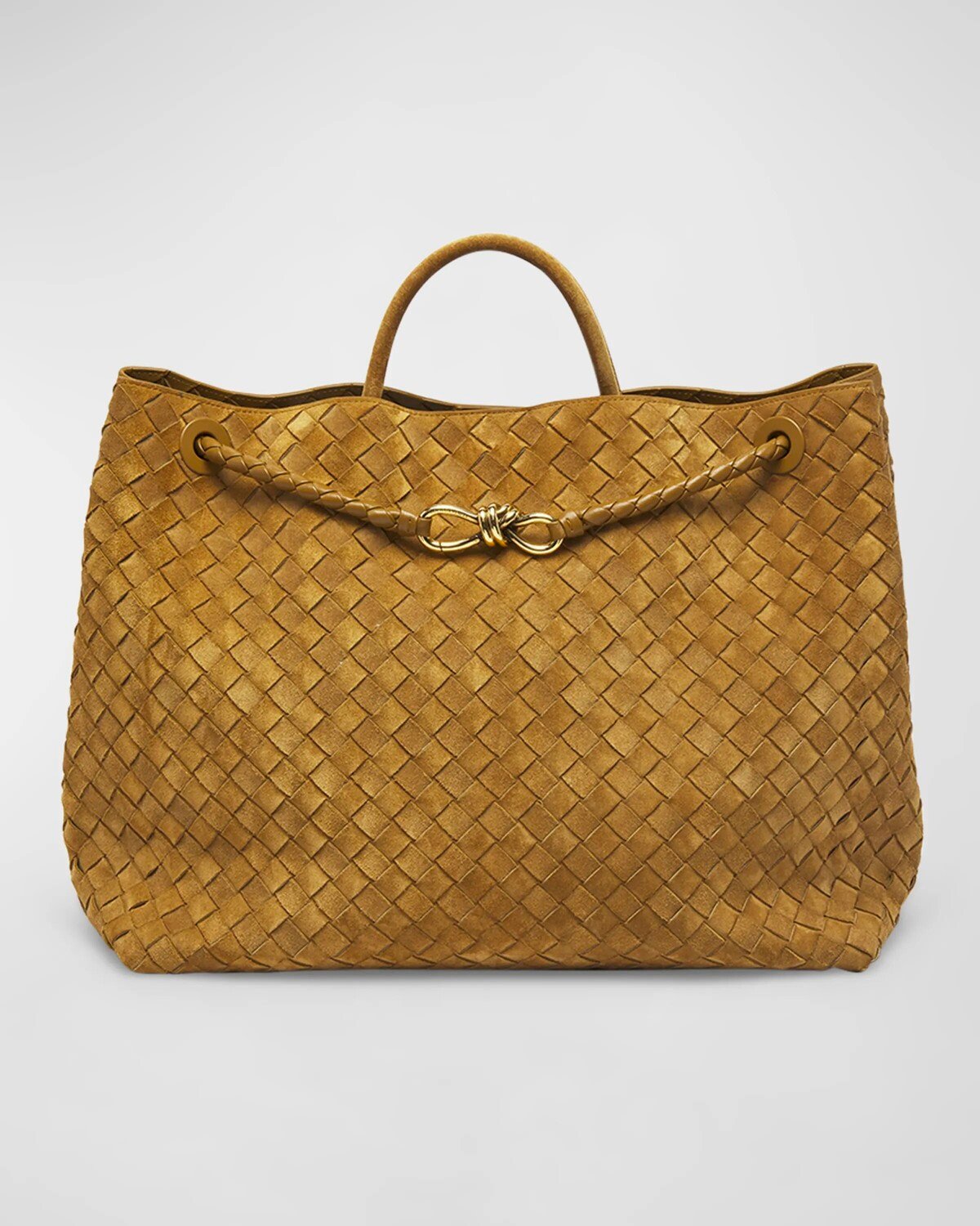 

Большая сумка Andiamo Bottega Veneta, цвет Acorn-Brass