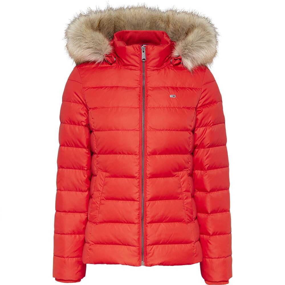 

Куртка Tommy Jeans Basic Hooded Down, красный