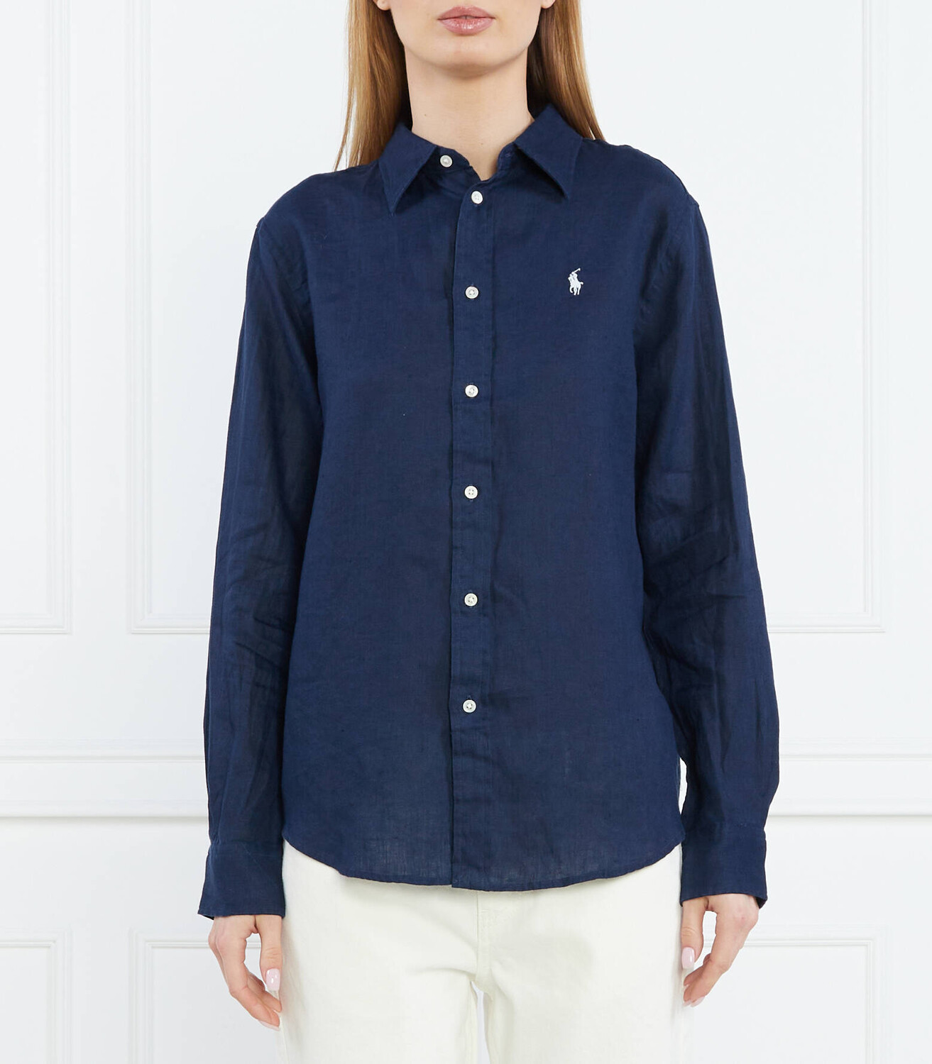

Льняная рубашка POLO RALPH LAUREN Regular Fit, темно-синий