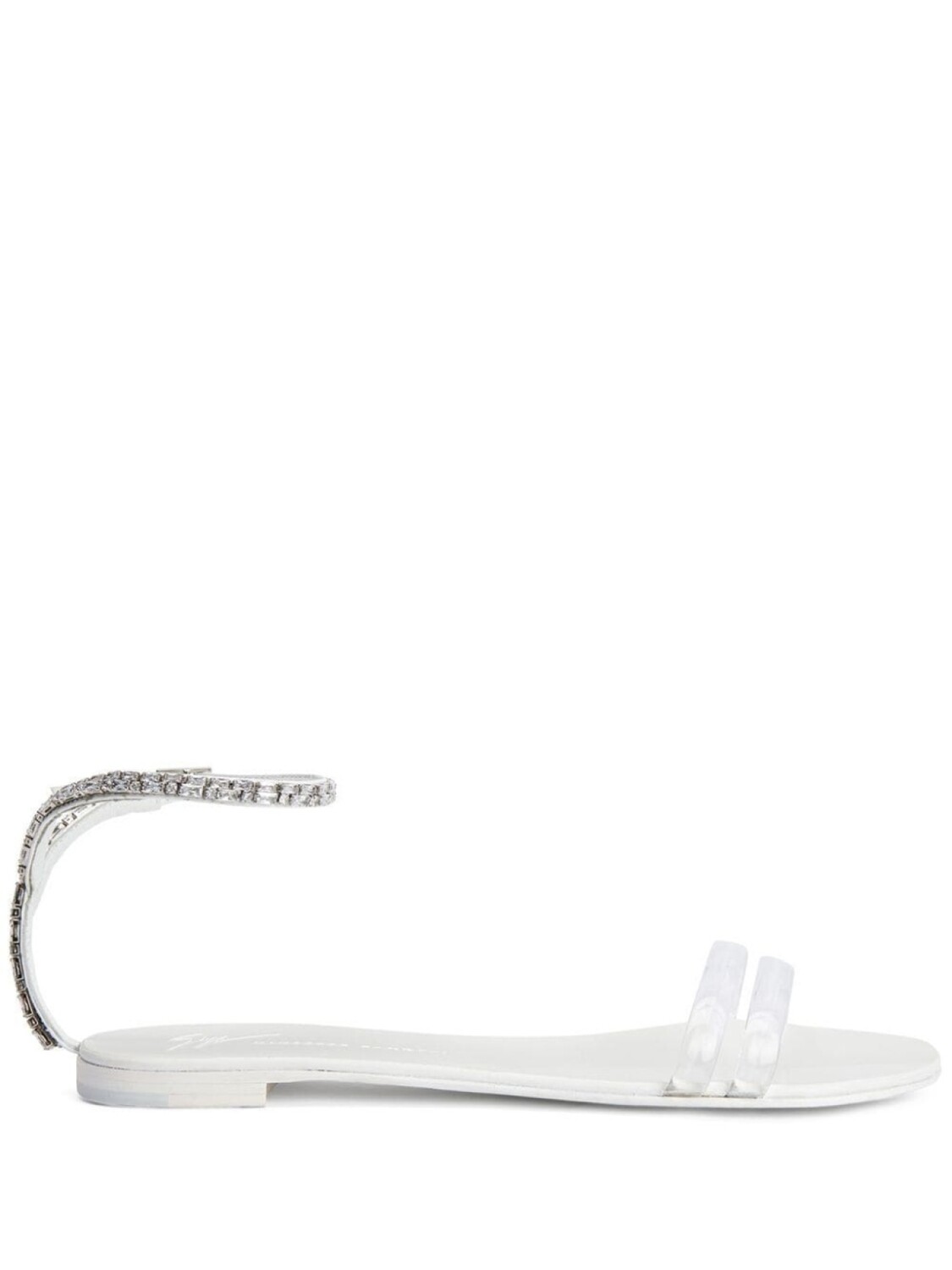 

Giuseppe Zanotti сандалии Agathe Plexi, серебристый