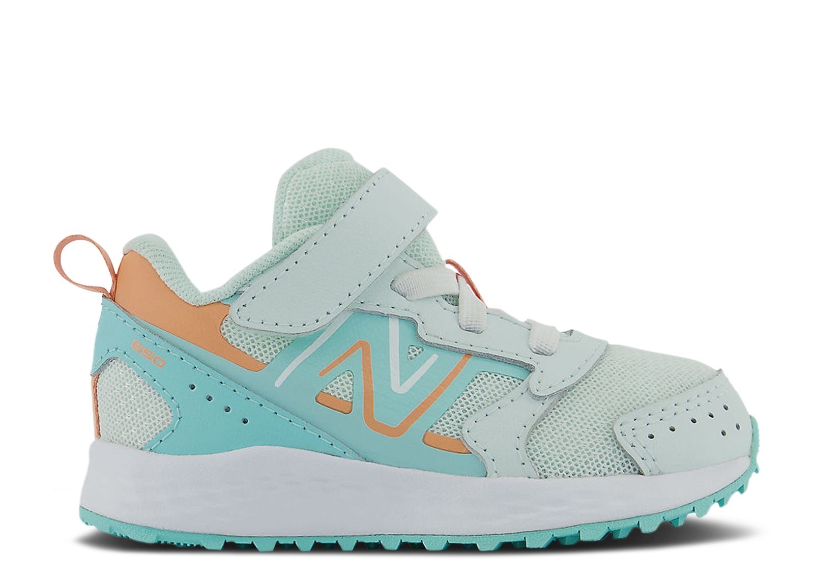 

Кроссовки New Balance Fresh Foam 650 Bungee Lace Top Strap Toddler Wide 'Light Surf', синий