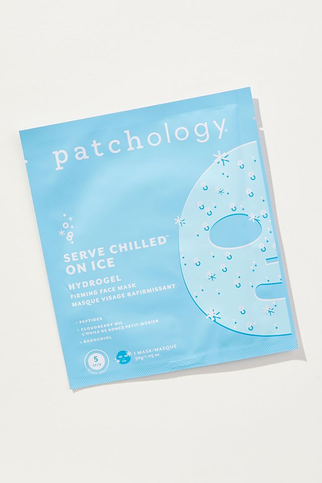 Гидрогелевая маска Patchology Serve Chilled On Ice укрепляющая, светло-синий