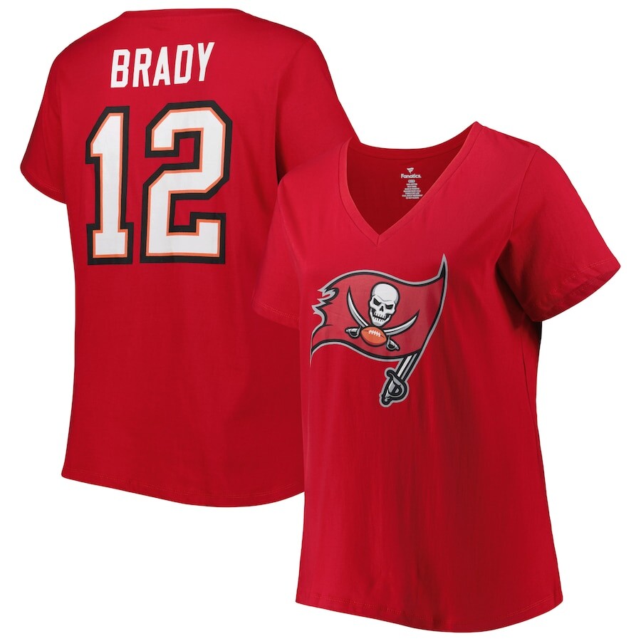 

Футболка с именем и номером Fanatics Branded Tampa Bay Buccaneers, красный