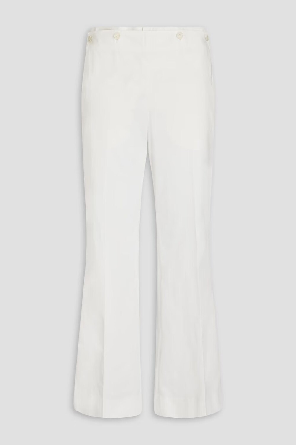 

Брюки прямого кроя из хлопка и габардина Maison Margiela, белый