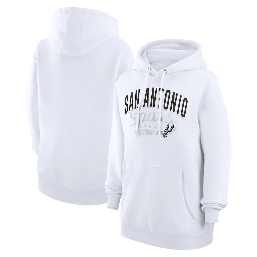 

Пуловер с капюшоном G-III 4Her by Carl Banks San Antonio Spurs, белый