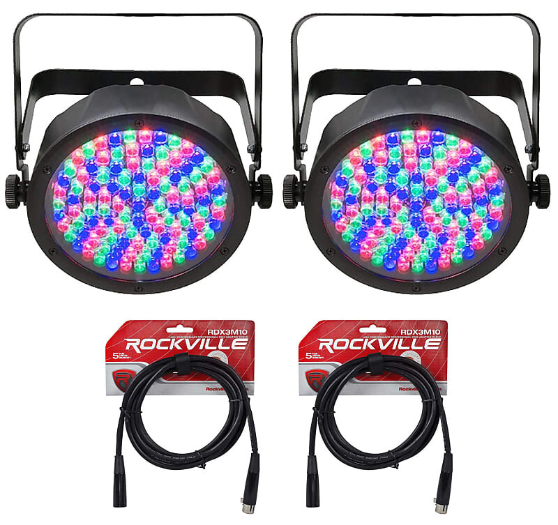 

Светодиодный прожектор Chauvet (2) SLIMPAR56+(2) DMX3P5FT