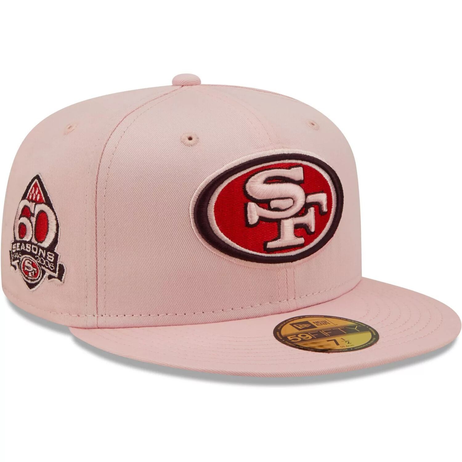 

Мужская шляпа New Era Pink San Francisco 49ers 60 Seasons The Pastels 59FIFTY