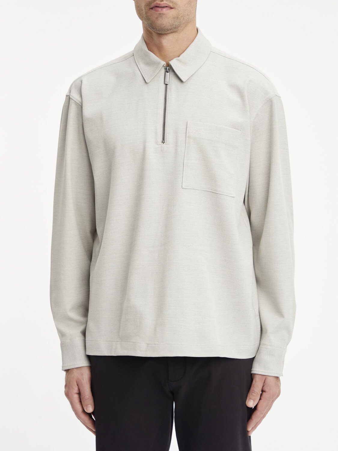 

Calvin Klein Топ на молнии Popover, цвет Stony Beige