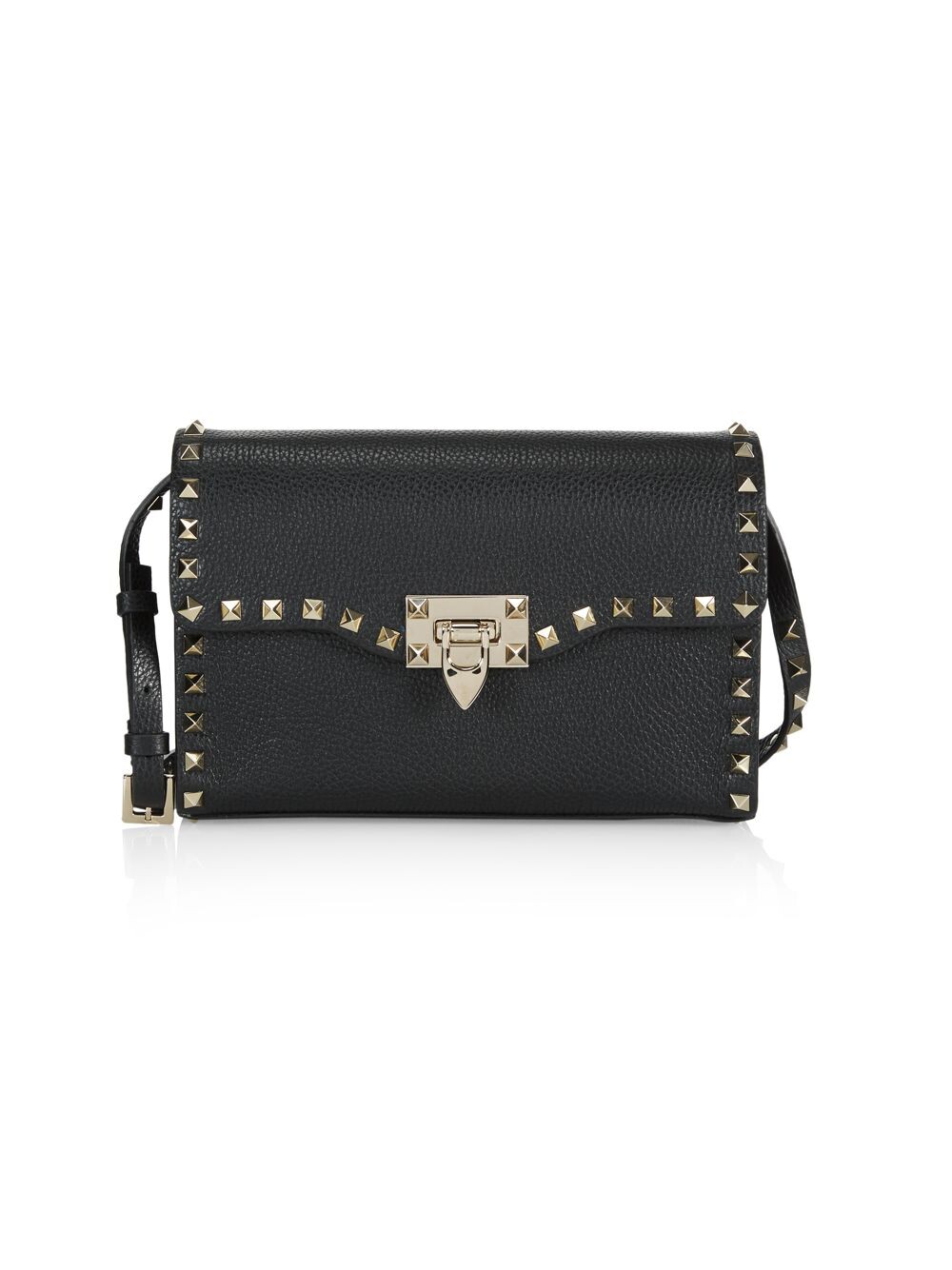 

Маленькая кожаная сумка через плечо Rockstud Valentino Garavani, черный