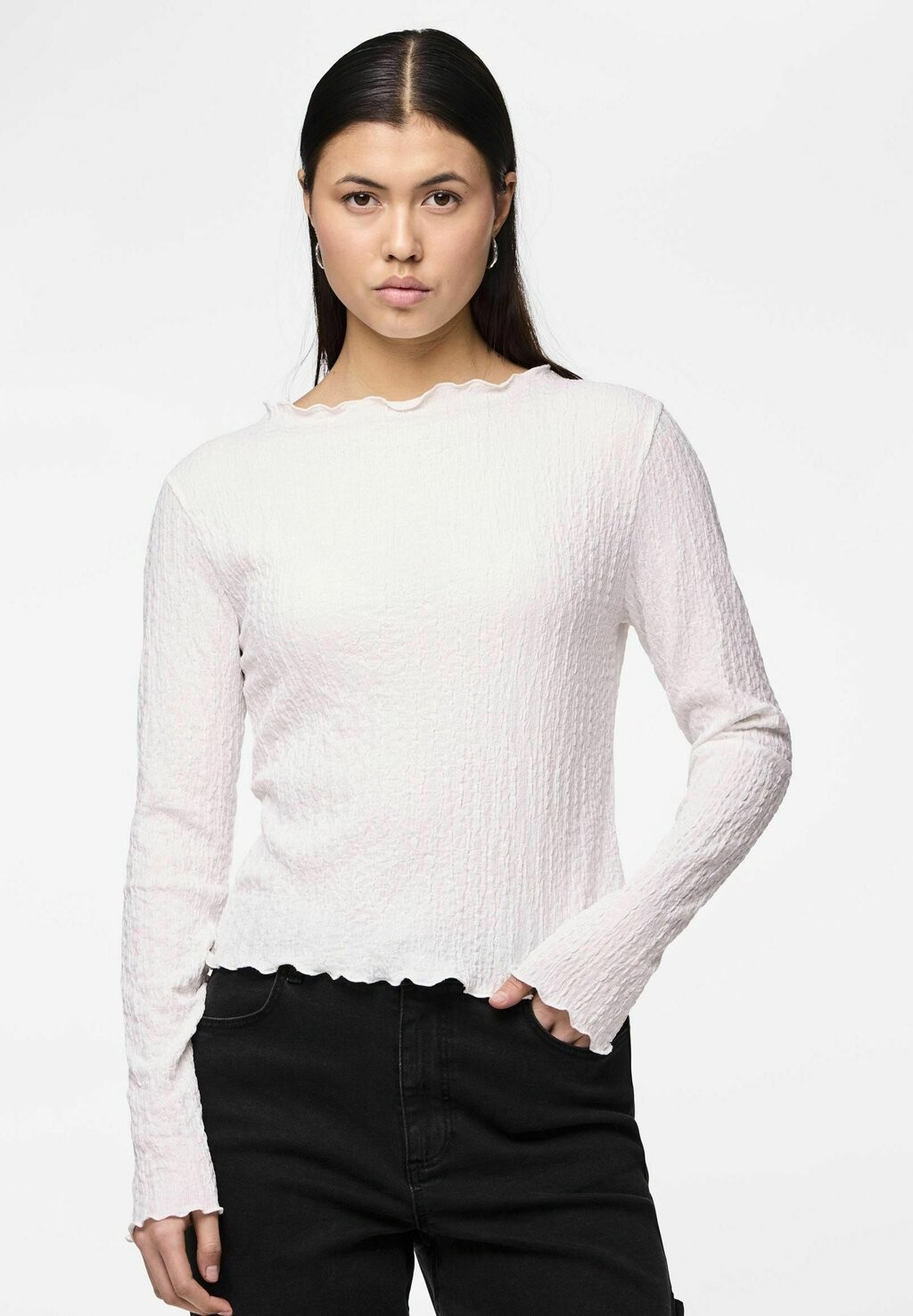 

Рубашка с длинным рукавом MIT LANGEN ÄRMELN PCJOSAFINA Pieces, цвет bright white