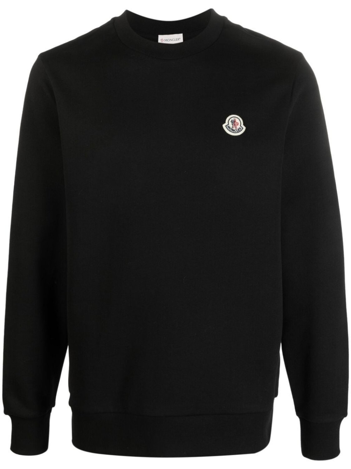 

Moncler толстовка с нашивкой-логотипом, черный