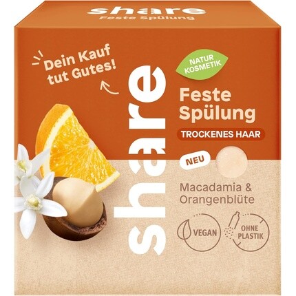 

Поделиться Solid Conditioner Macadamia & Orange Blossom 60g - Кондиционер для сухих волос - Vegan Natural Cosmetics Share