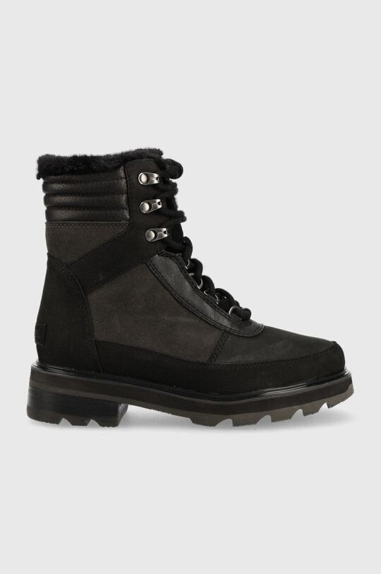 

Уютные замшевые зимние ботинки Lennox Lace Sorel, черный