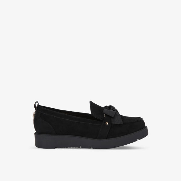 

Веганские лоферы Morly Bow из искусственной замши Kg Kurt Geiger, черный