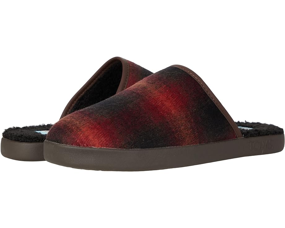 цена Домашняя обувь TOMS Harbor, цвет Red Abstract Plaid