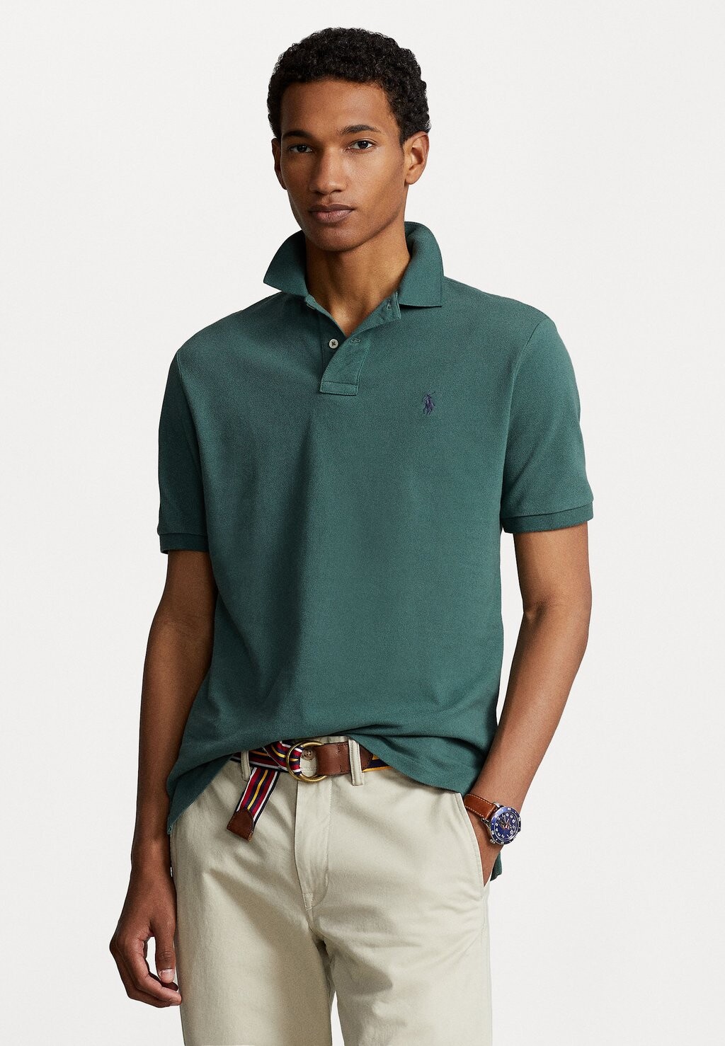 

Поло КОРОТКИЙ РУКАВ Polo Ralph Lauren, мытый лес