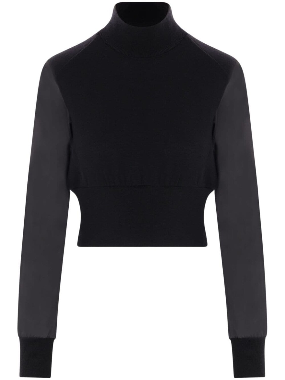 

Топ из трикотажной вставки Noir Kei Ninomiya, черный