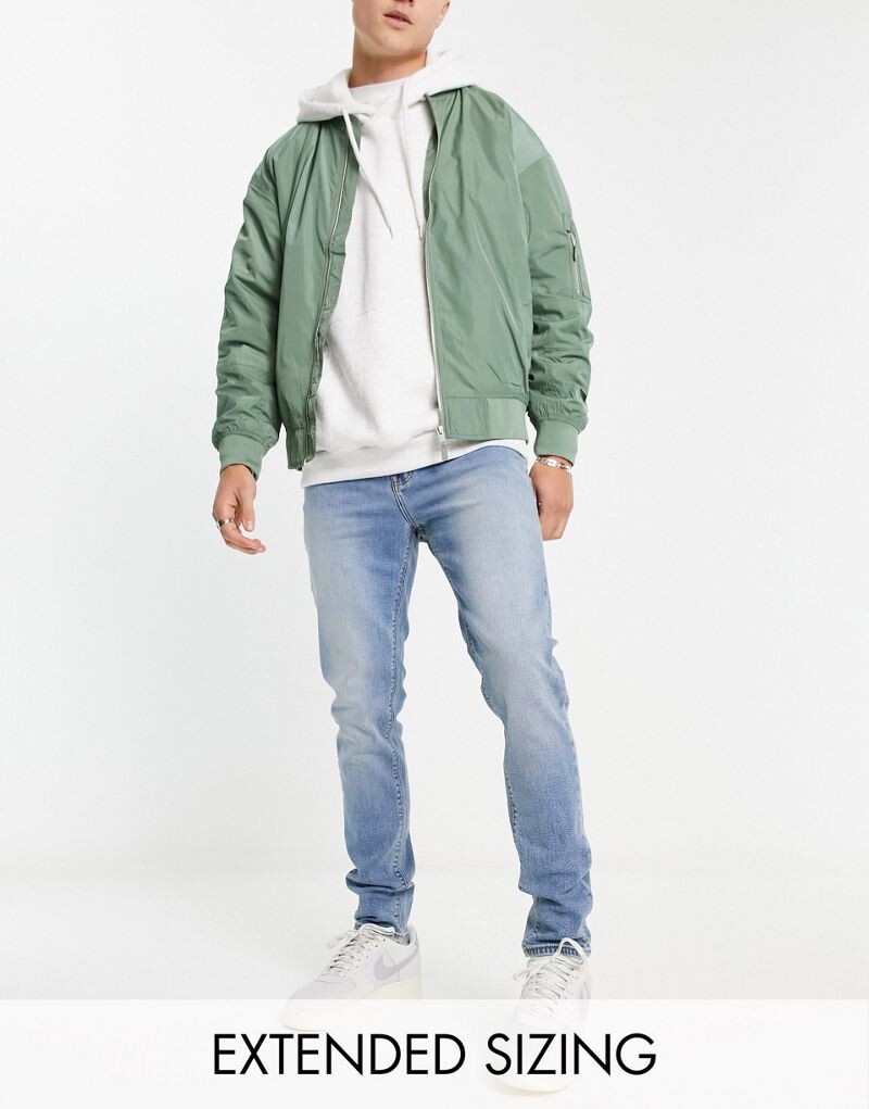 

Винтажные голубые джинсы скинни ASOS