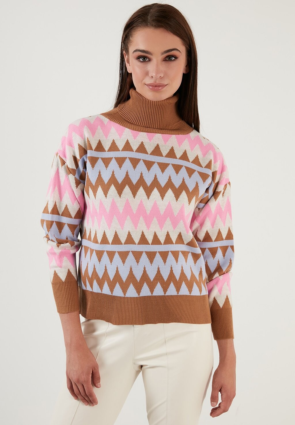 

Свитер LELA Regular Fit, карамельный, Серый