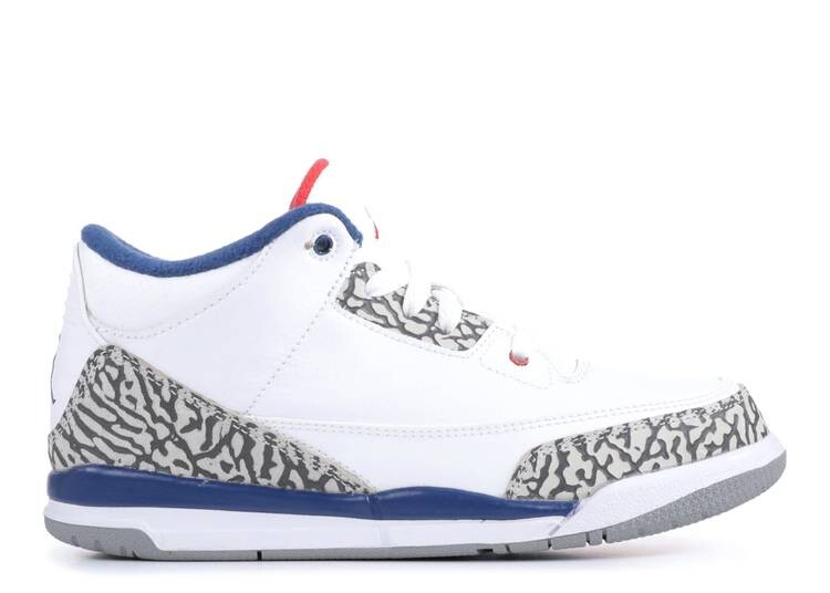 

Кроссовки AIR JORDAN 3 RETRO PS 'TRUE BLUE' 2016, белый
