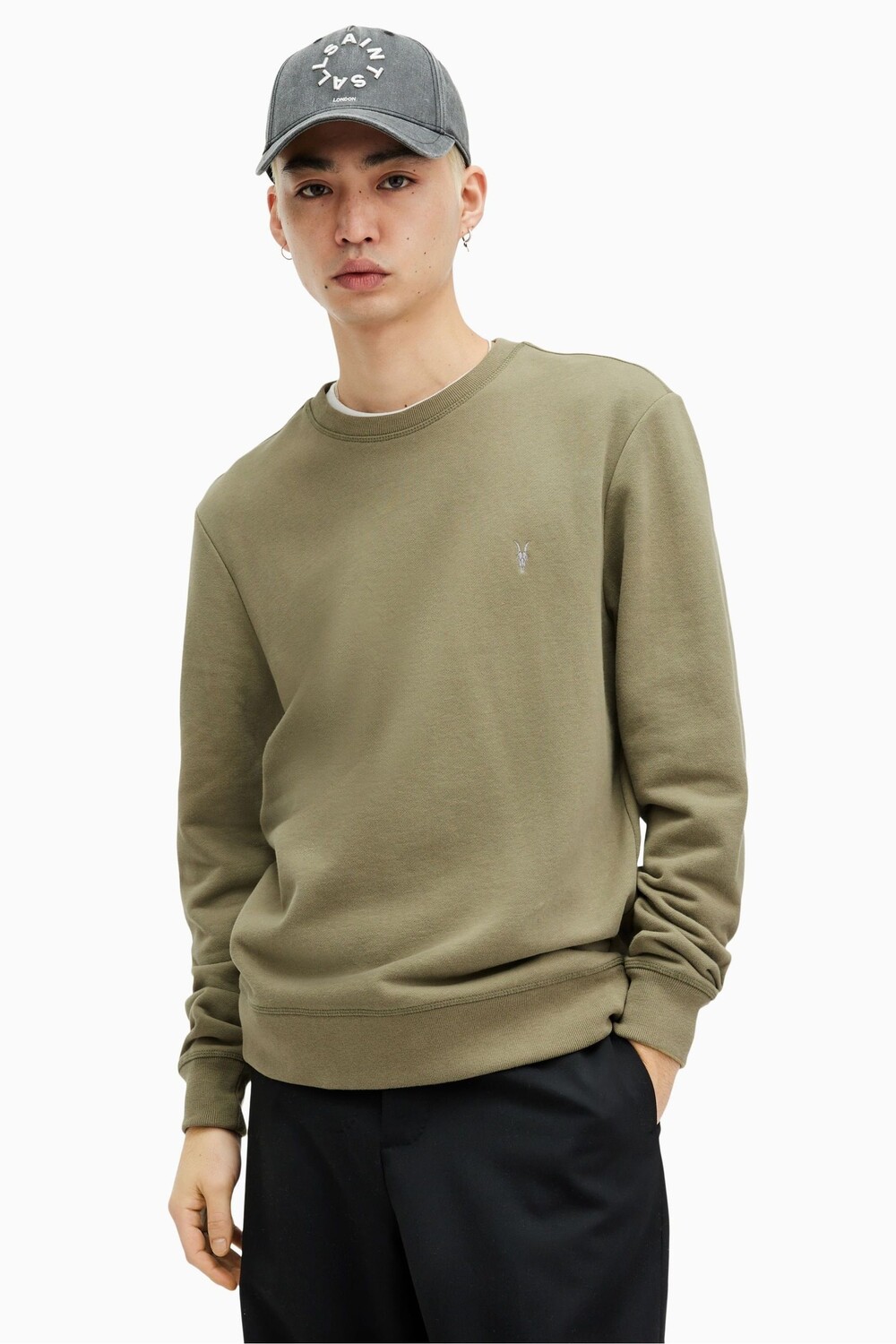 

Толстовка Allsaints Raven Crew All Saints, зеленый