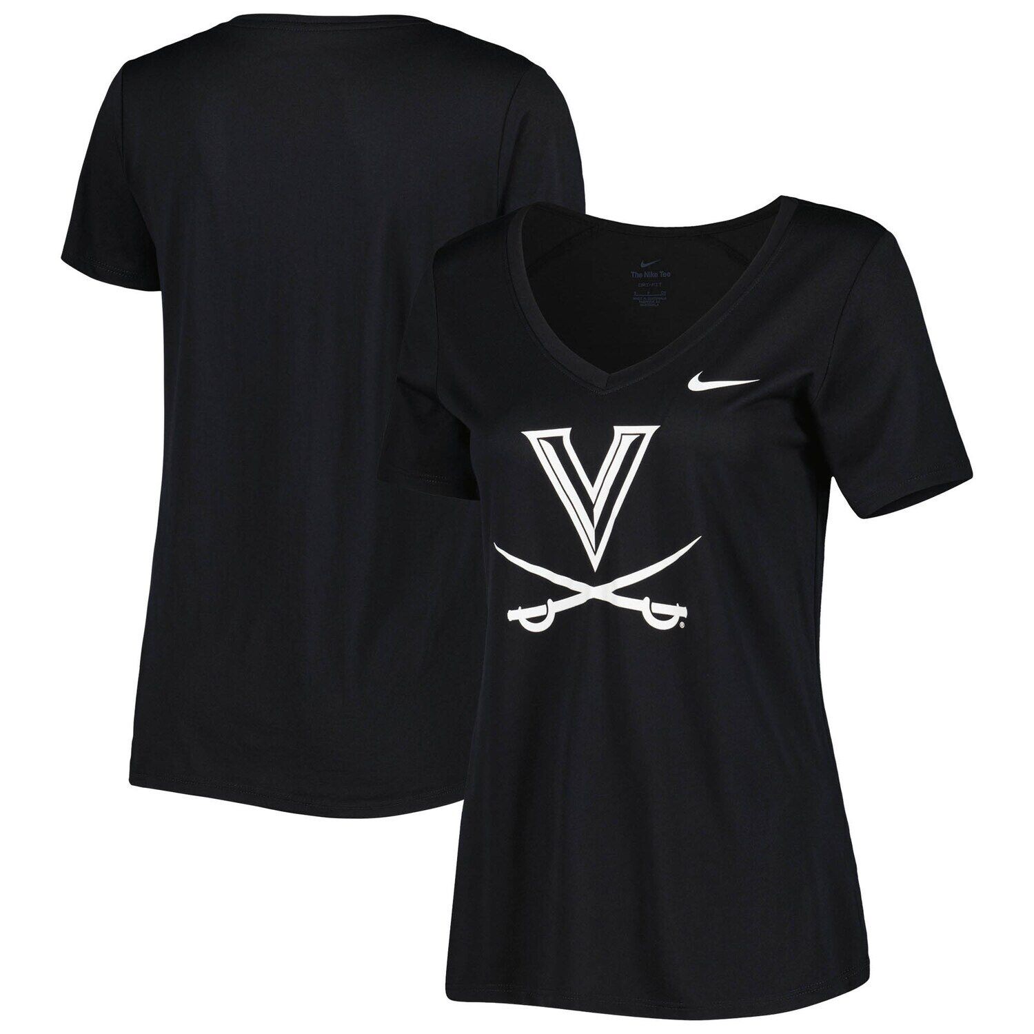 

Женская черная футболка Nike Virginia Cavaliers Dark Mode Legend Performance Nike